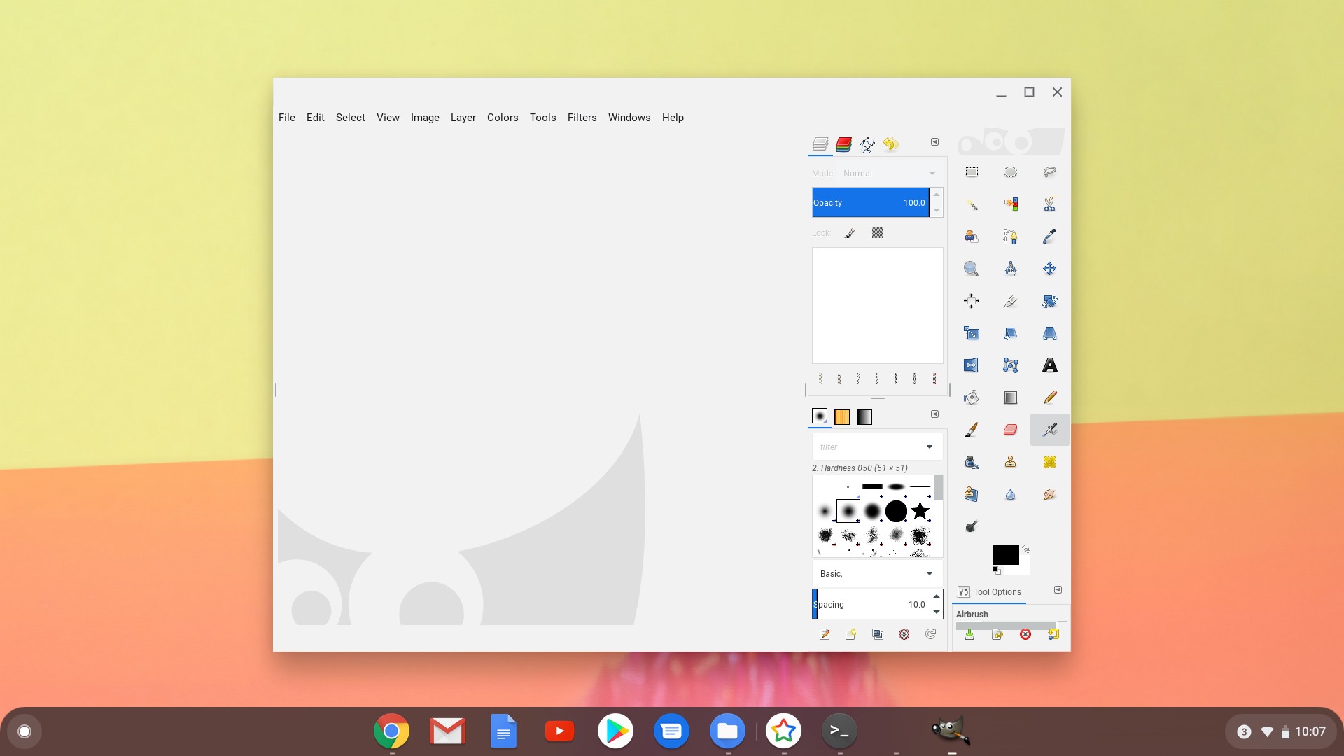 GIMP 2.8 on Chrome OS