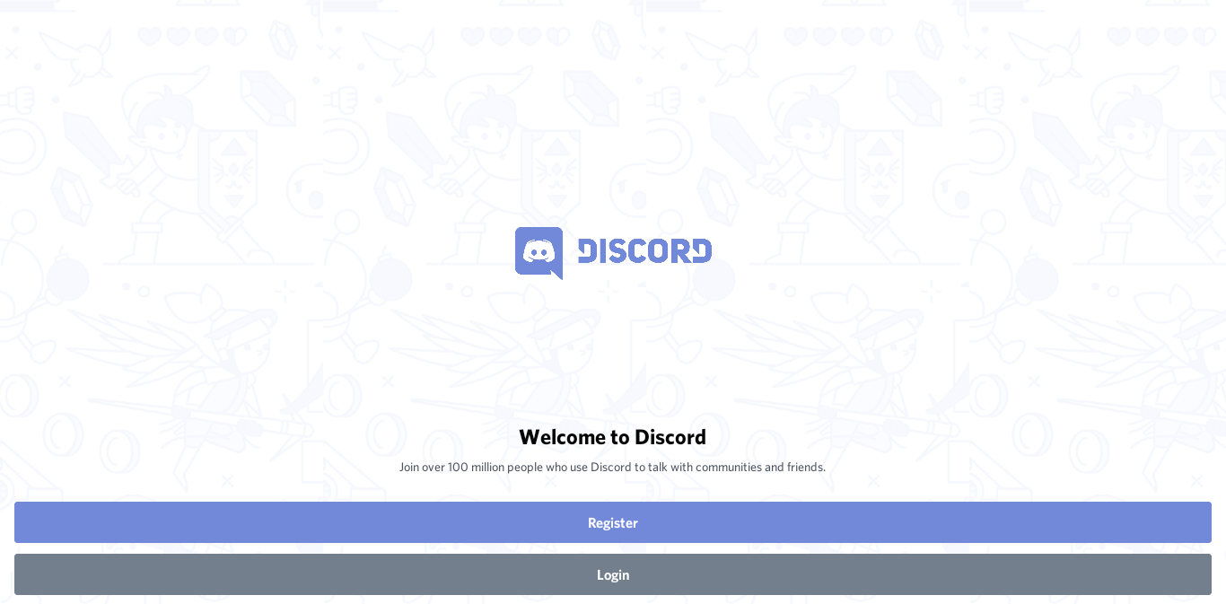 Discord Welcome Screen