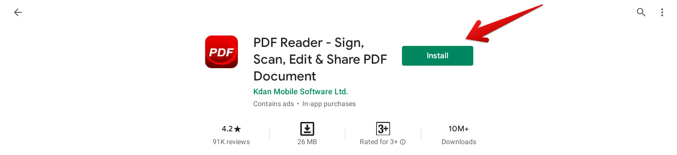 Installing PDF Reader