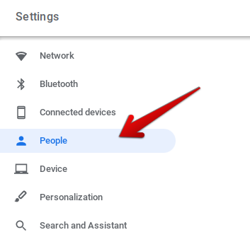 Accessing "People" Settings