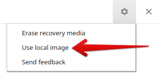 Adding the BIN File to Chromebook Recovery Utility