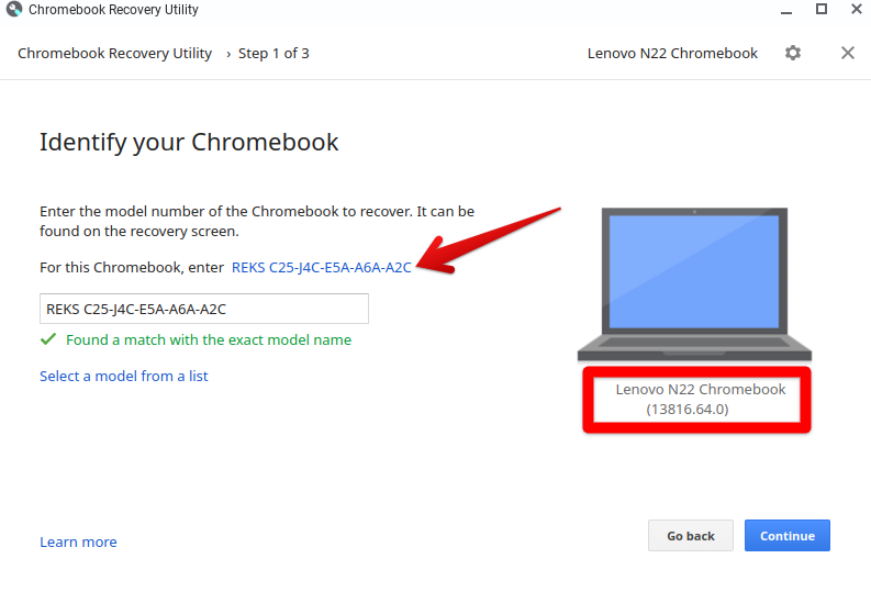 Chromebook Model Number Acquired