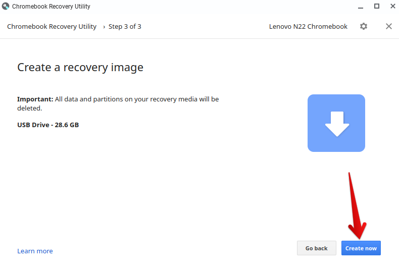Creating the Recovery Image