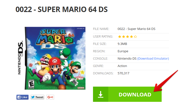 Installing Super Mario 64 DS ROM