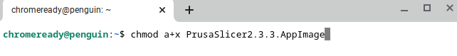 Making the PrusaSlicer AppImage executable