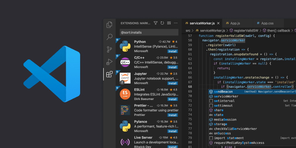 python text editor visual studio