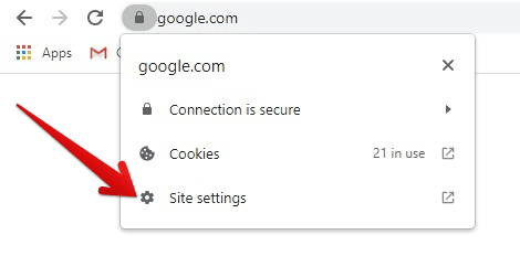 Accessing Site Settings From Search Bar