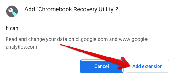 Adding the Chromebook Recovery Utility