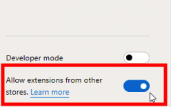 allow extensions
