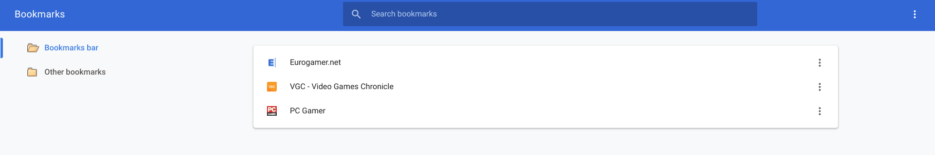 Bookmarks successfully imported