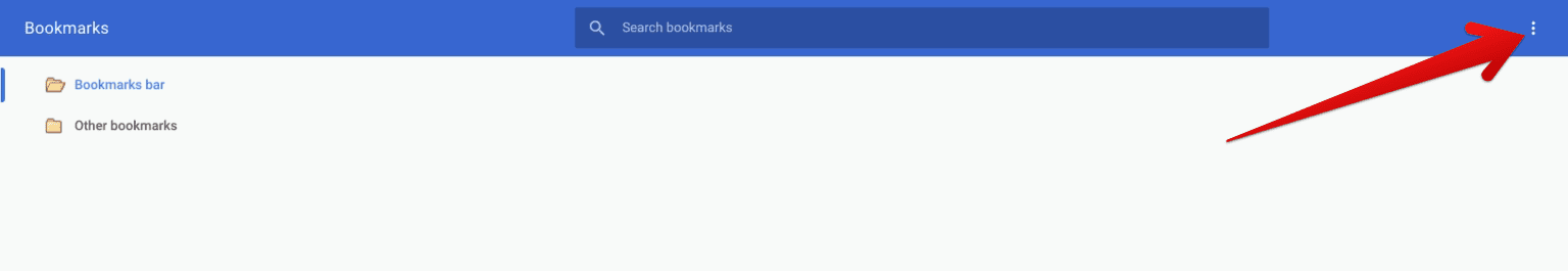 Expanding the options in "Bookmark manager"