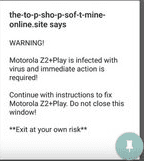 Google Chrome pop up virus on Android