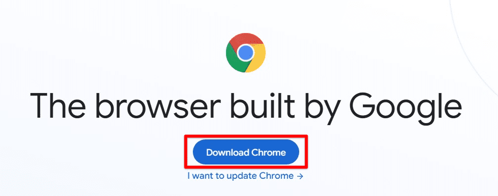Downloading Google Chrome