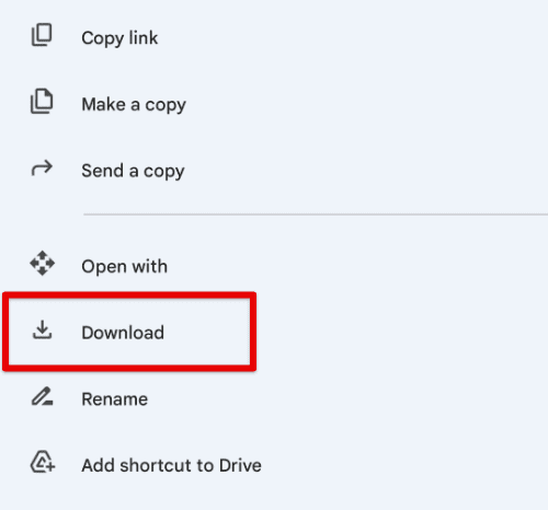 Downloading the file to mobile