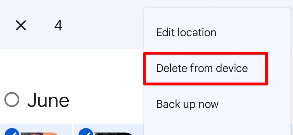 Deleting files permanently from device