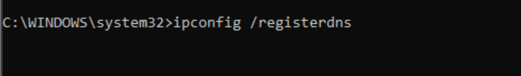 Registering new DNS