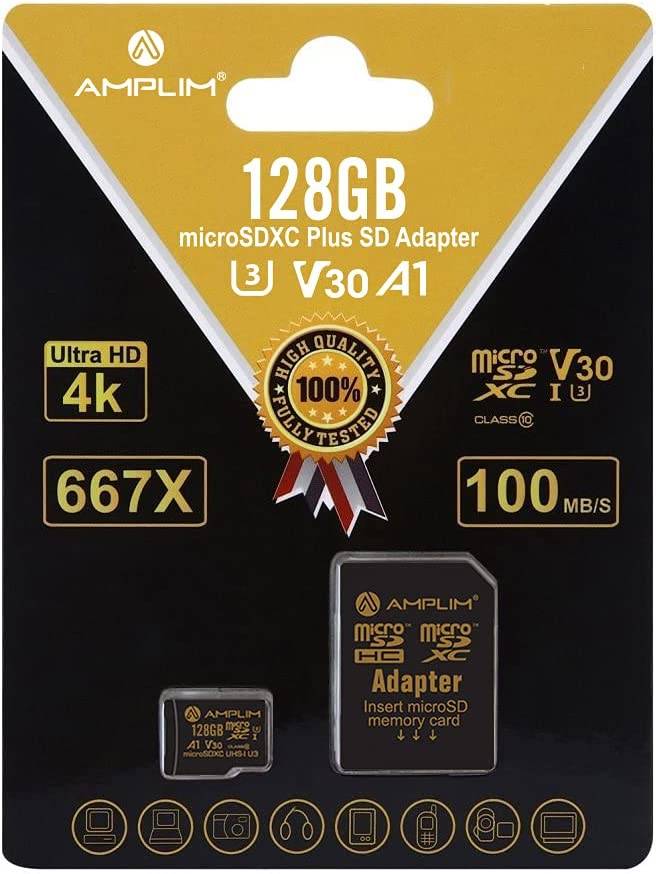 Amplim 128GB microSD Card