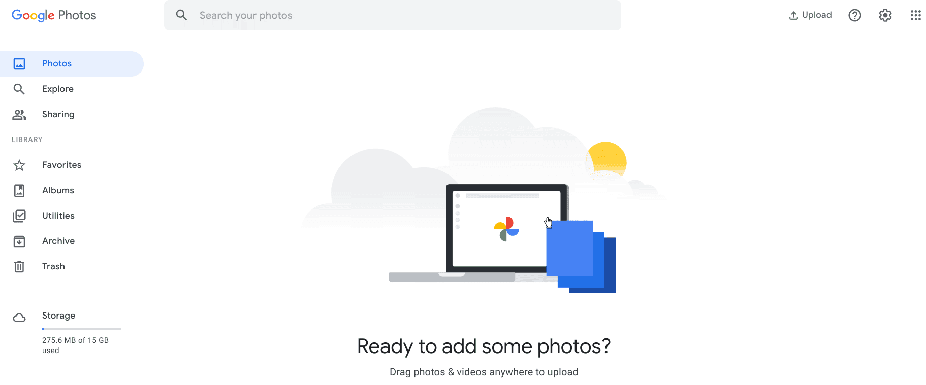 Google Photos user interface
