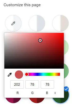 Finalizing customized color and theme