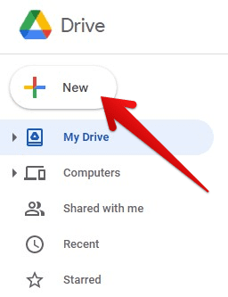 Uploading a new file to Google Drive