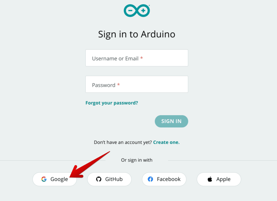 Signing in with Google on Arduino