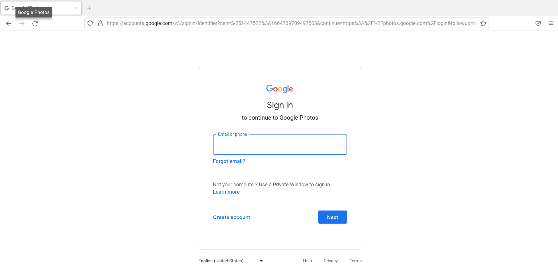 Signing in with your Google account