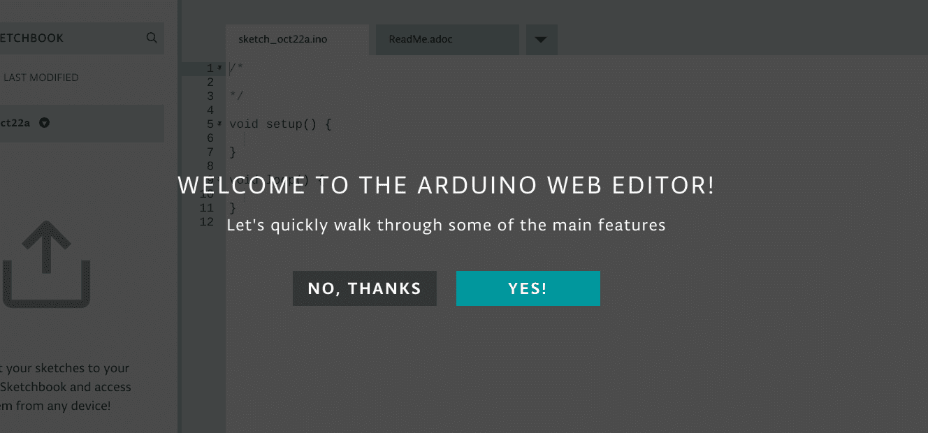 The Arduino web editor tutorial