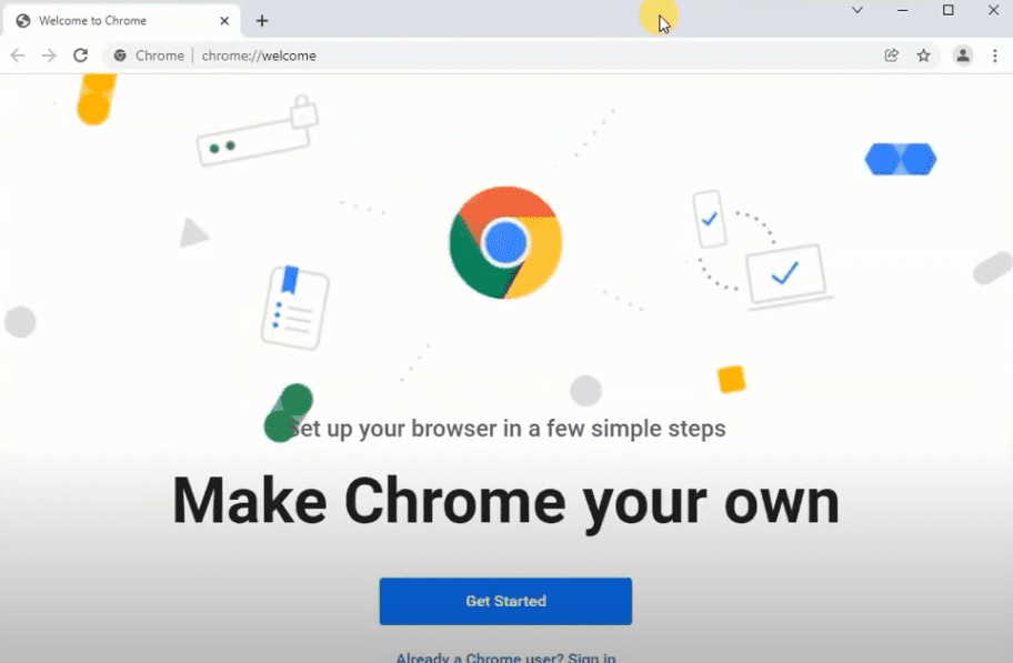 Google Chrome installed