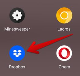 Dropbox app installed on ChromeOS