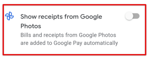 Linking Google Photos to Google Pay