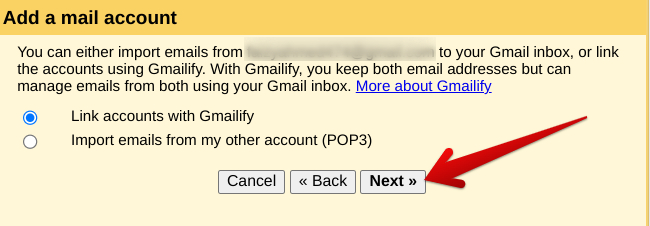 Linking accounts with Gmailify