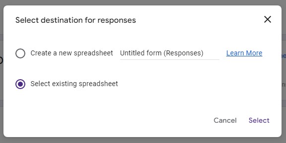 Selecting destination for responses