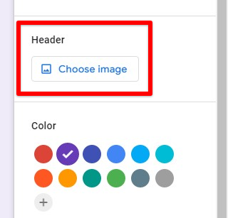 Choosing header image for branding