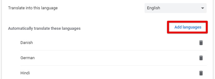 Adding more languages