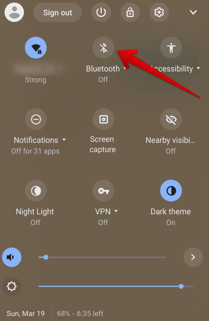 Enabling Bluetooth on ChromeOS