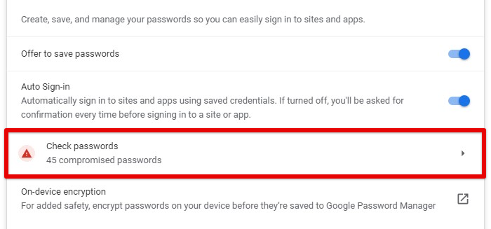 Keeping passwords secure