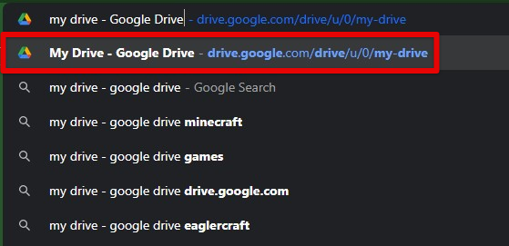 Opening Google Drive directly