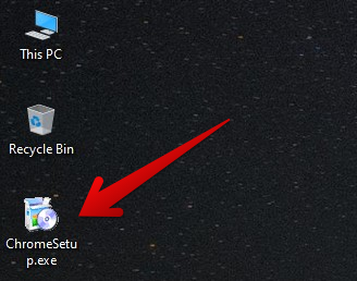 Running Chrome installer