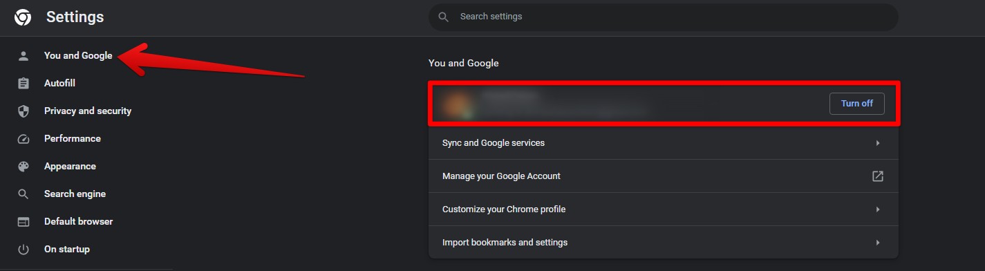 Backup and sync in Google Chrome