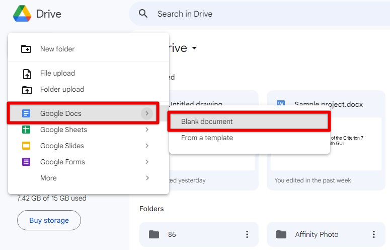Creating a new file from Google Drive