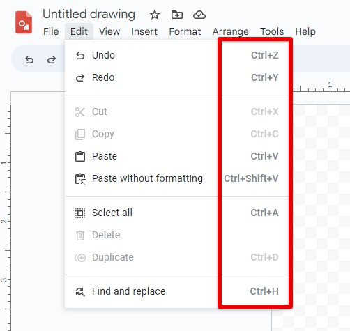 Keyboard shortcuts