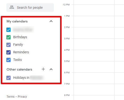 Managing multiple calendars