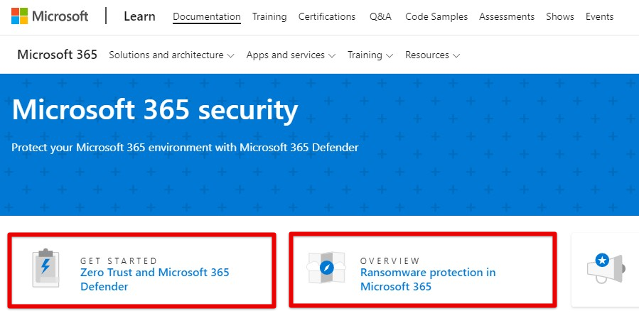 Microsoft 365 security features