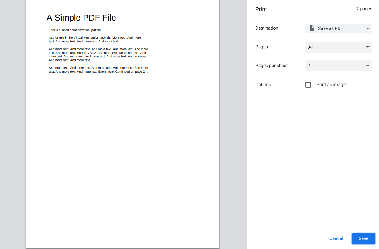 Printing a PDF from Chrome's PDF viewer