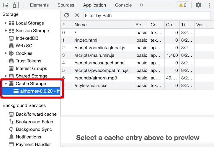 Retrieving data from cache