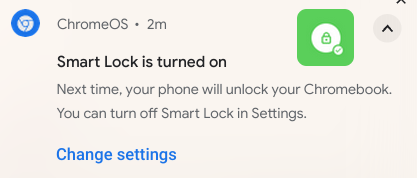 Smart Lock enabled