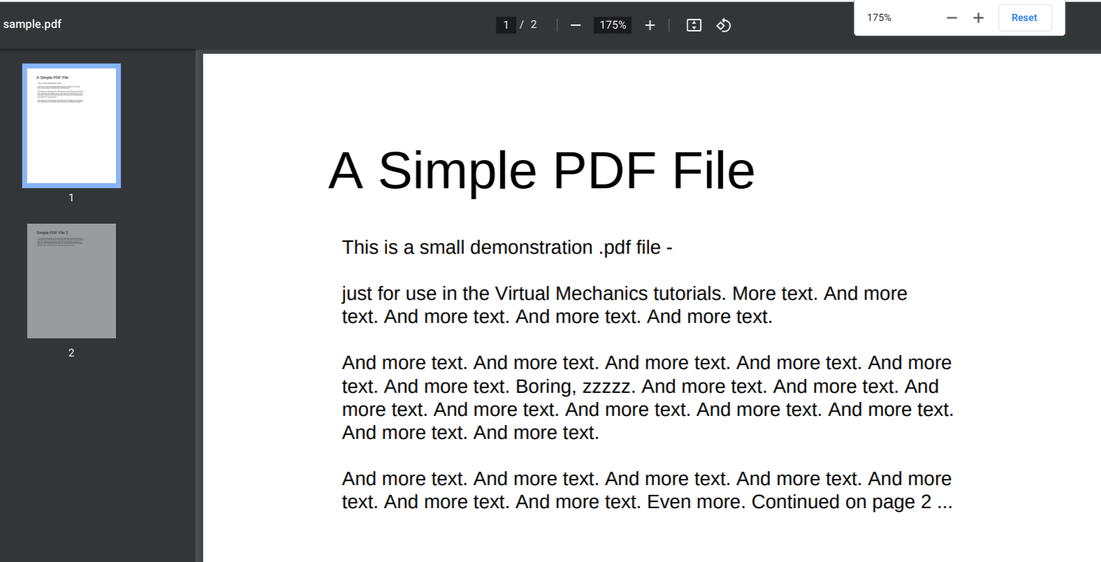 Zooming in on the PDF