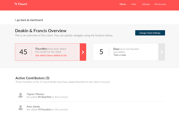 Flaunt on Google Chrome