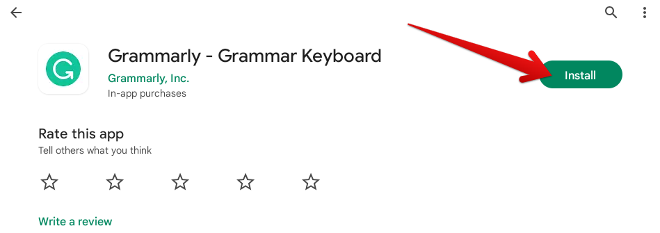 Installing Grammarly on ChromeOS