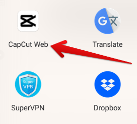 CapCut installed on ChromeOS